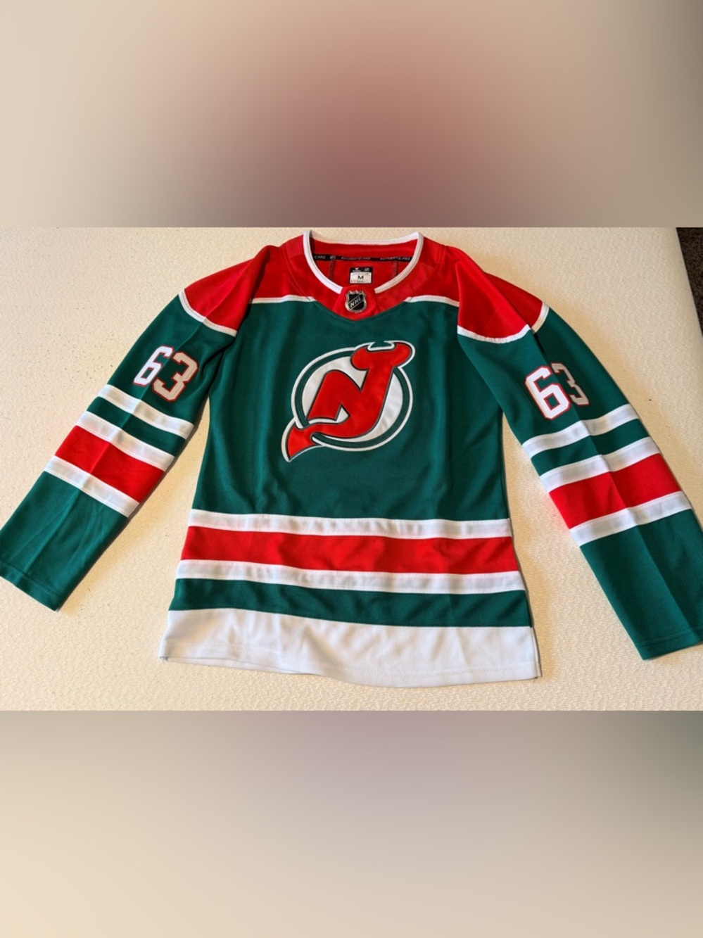 New Jersey Devils Fanatics Authentic Pro Jersey-Jesper Bratt #63 NWOT